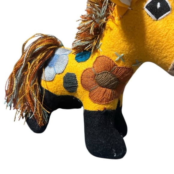 Colorful Embroidered Plush Donkey - Picture 4 of 5